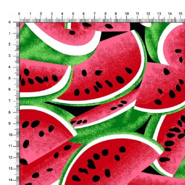 Tricoline Estampado / Melancia Fatiada