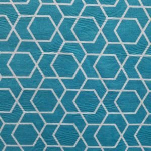 Tecido de Decoração Jacquard / Geométrico Azul Tiffany