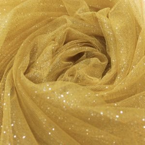 Tule Glitter / Amarelo Ouro