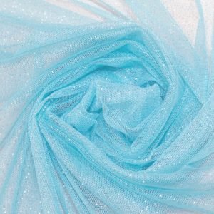 Tule Glitter / Azul Bebê