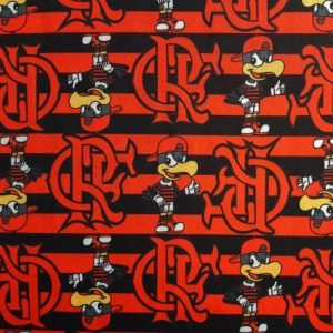 Oxfordine Estampa Digital / Escudo e Mascote do Flamengo