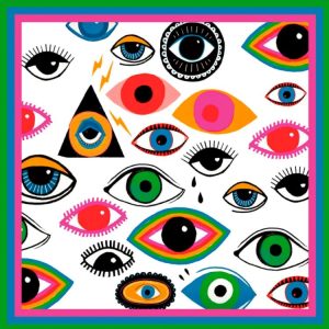 Canga Estampa Digital / Olhos Coloridos