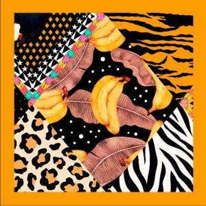 Canga Estampa Digital / Bananas e Animal Print