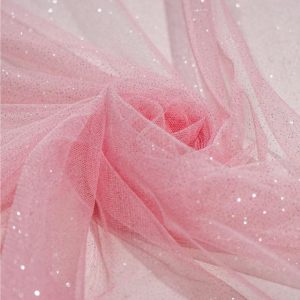 Tule Glitter / Rosa Bebê