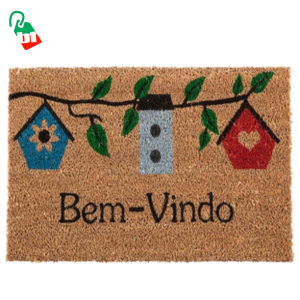 Capacho Fibra de Coco / Bem-Vindo Casinha de Passarinho