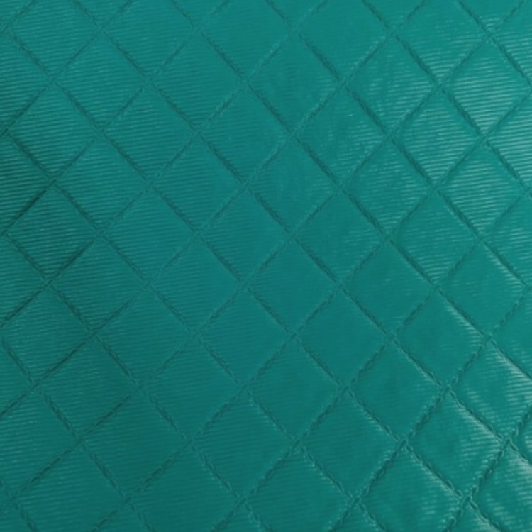 PVC Matelassado / Verde Tiffany